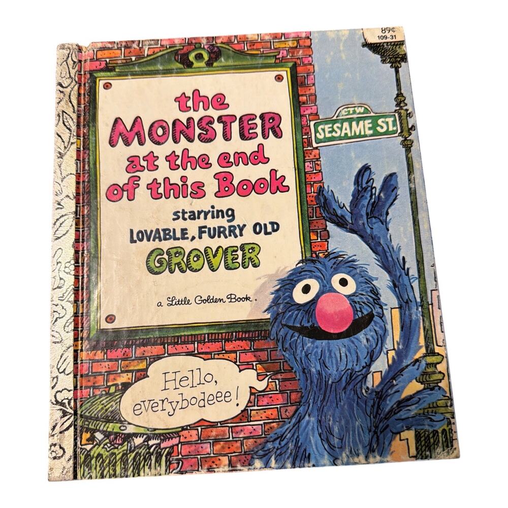 The Monster At The End Of This Book Vintage 1982 Little Golden Book